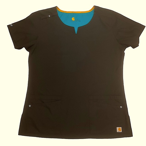 Carhartt Tops - CARHARTT FORCE sz Small Top Short Sleeves Double Pockets Sleeve Pocket Black